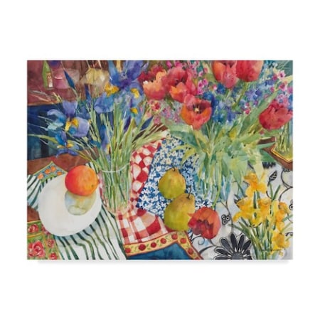 Annelein Beukenkamp 'Flowers And Fruit' Canvas Art,14x19